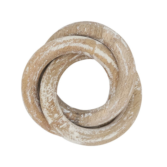 SRO Wooden Interlock Napkin Ring - White