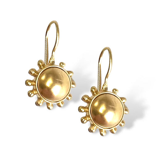 DMD E Golden Pinwheel Earwire