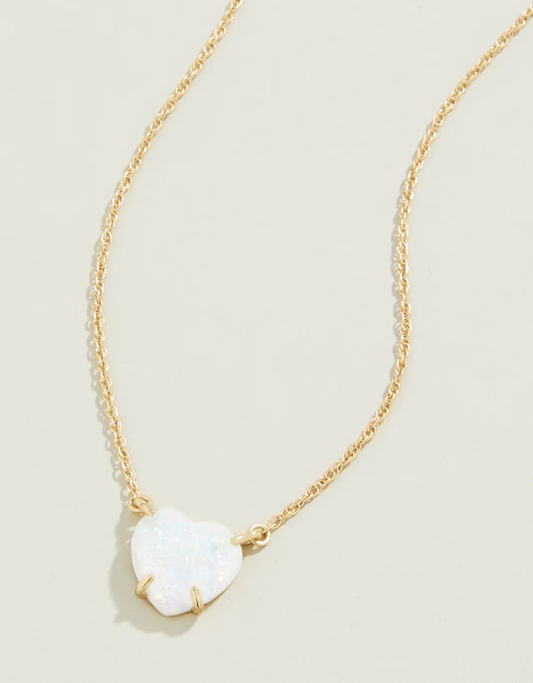 SPT N Opaline Heart Necklace 17"