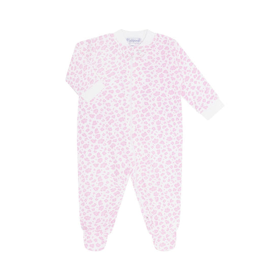 NPA Cheetah - Pink - Zipper Footie -