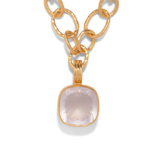 DMD P Faceted Maxi Enhancer - Rose Quartz
