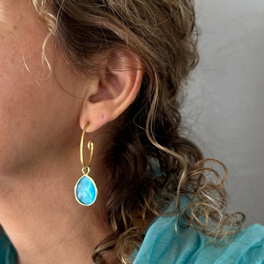 BCJ E - Alegra Gold Drop Earrings (K04-109)