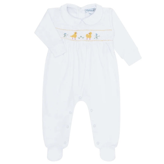NPA Chicks Print - Smocked Footie -