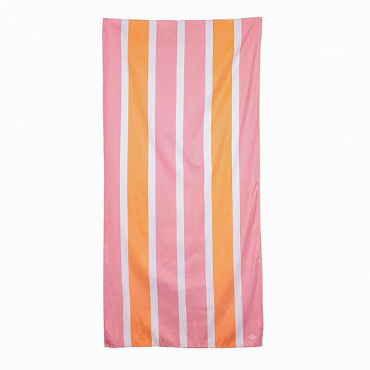 TRS Beach Towel - Sun Kissed Pink Stripes
