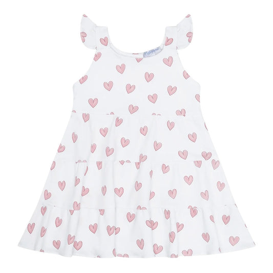 NPA Heart Print - Ruffle Dress -
