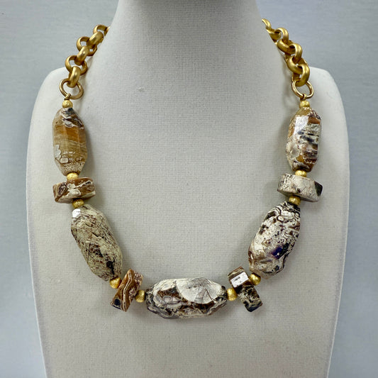 GDS Necklace - Jasper Stone Statement Necklace