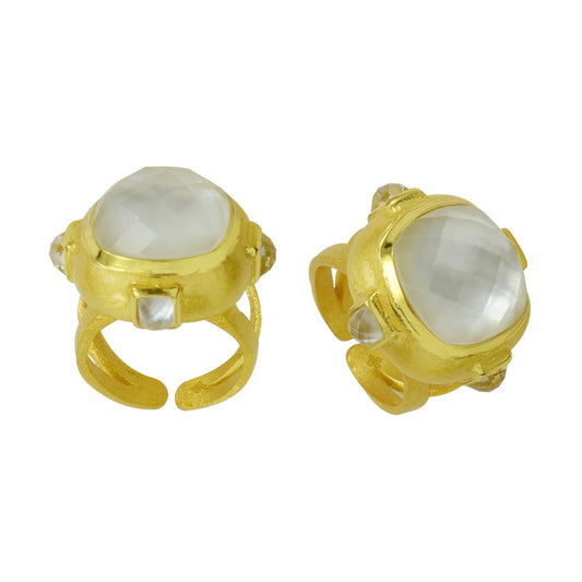 BCJ R - Domenique Square Adjustable Ring (JA167)