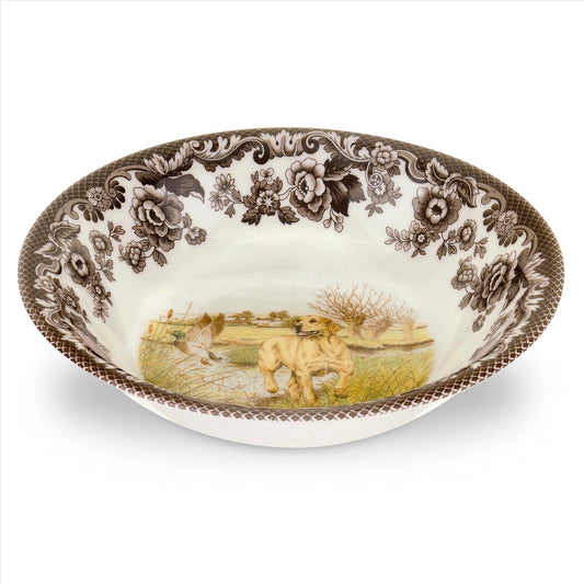 SPD Woodland - Ascot Cereal Bowl 8" - Yellow Labrador