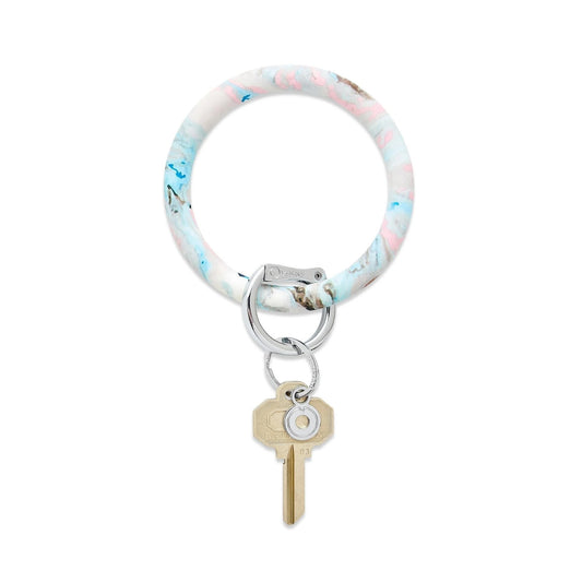 OVT Silicone Big O Key Ring - Pastel Marble