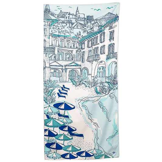 TRS Beach Towel - Santorini Shores