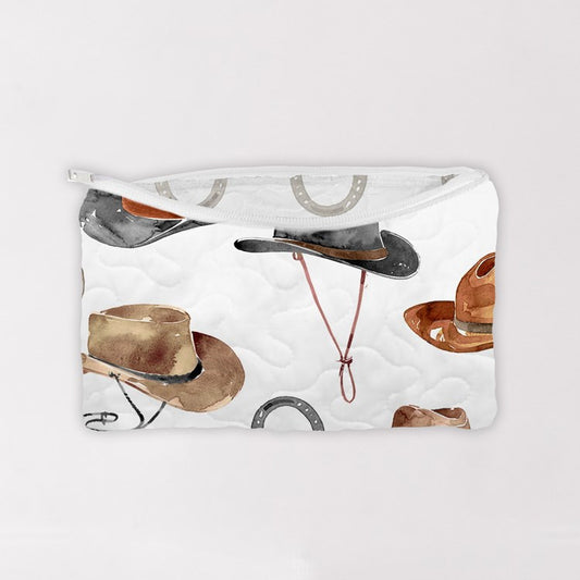 Makeup Bag - Tossed Hats - Neutral (Retired)