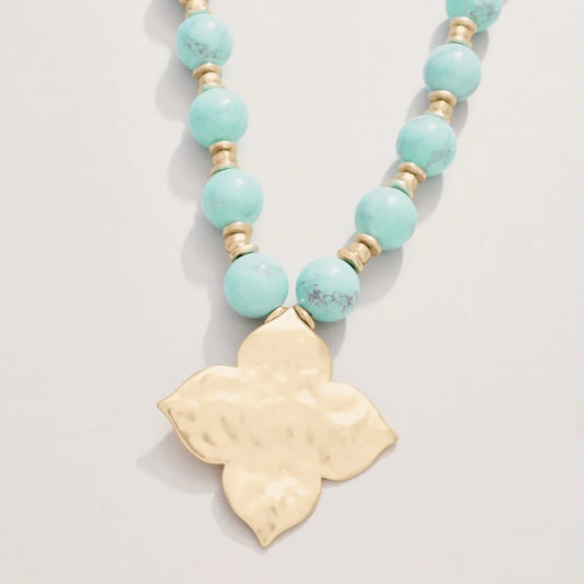 SPT N Richmond Hill Chunky Turquoise Necklace 18"