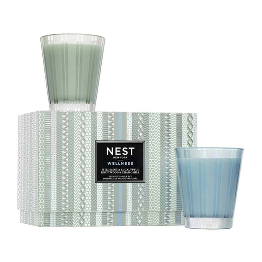 NST Petite Candle Duo - Driftwood & Chamomile and Wild Mint & Eucalyptus 4.5oz