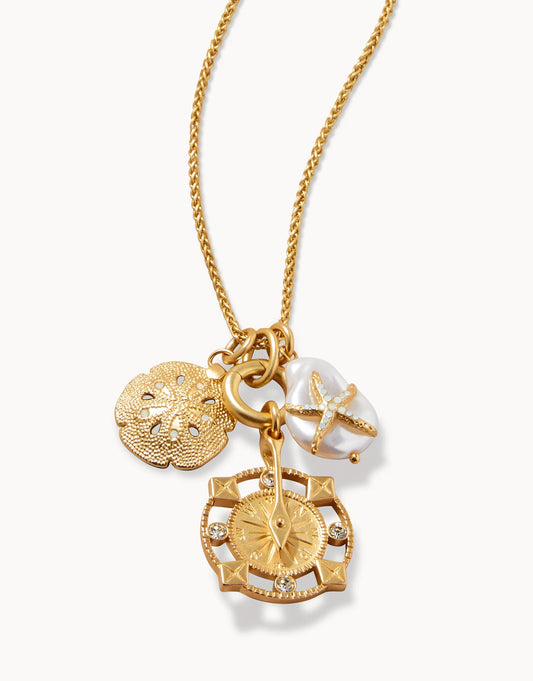SPT N Set Sail 3-Charm Necklace 29-32"