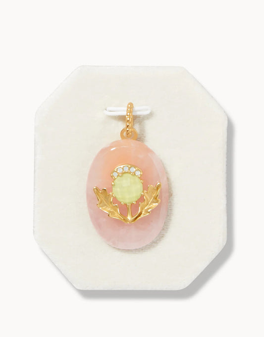 SPT Charm - Friendship (Thistle & Rose Quartz)