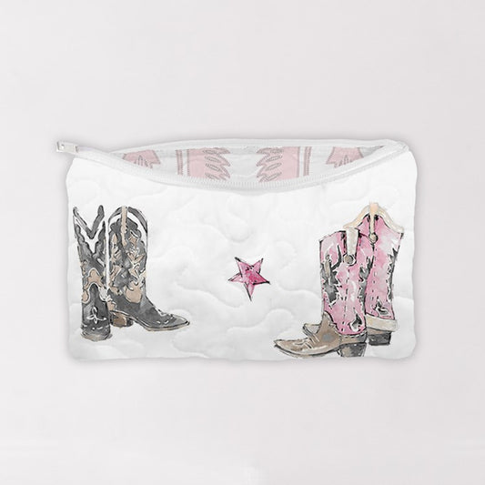 Makeup Bag - Thunderbird Boots - Pink
