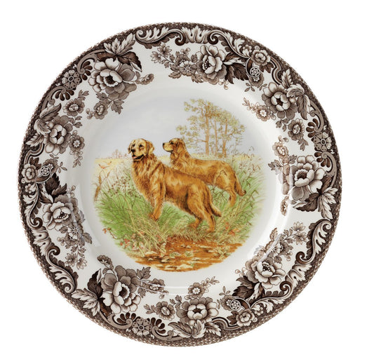 SPD Woodland - Dinner Plate 10.5" - Golden Retriever