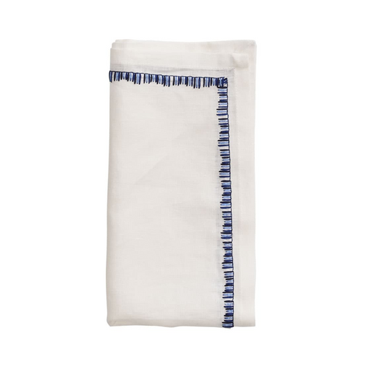 KSB Filament Linen Napkin - Blue 21"
