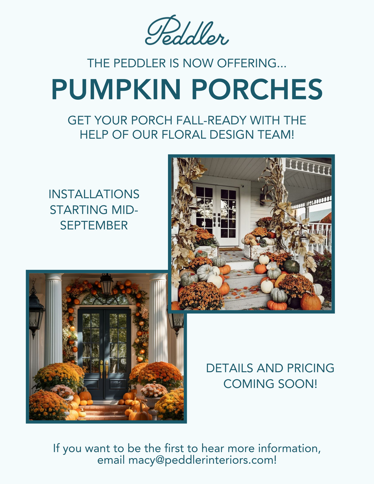 Pumpkin Porch Decorating
