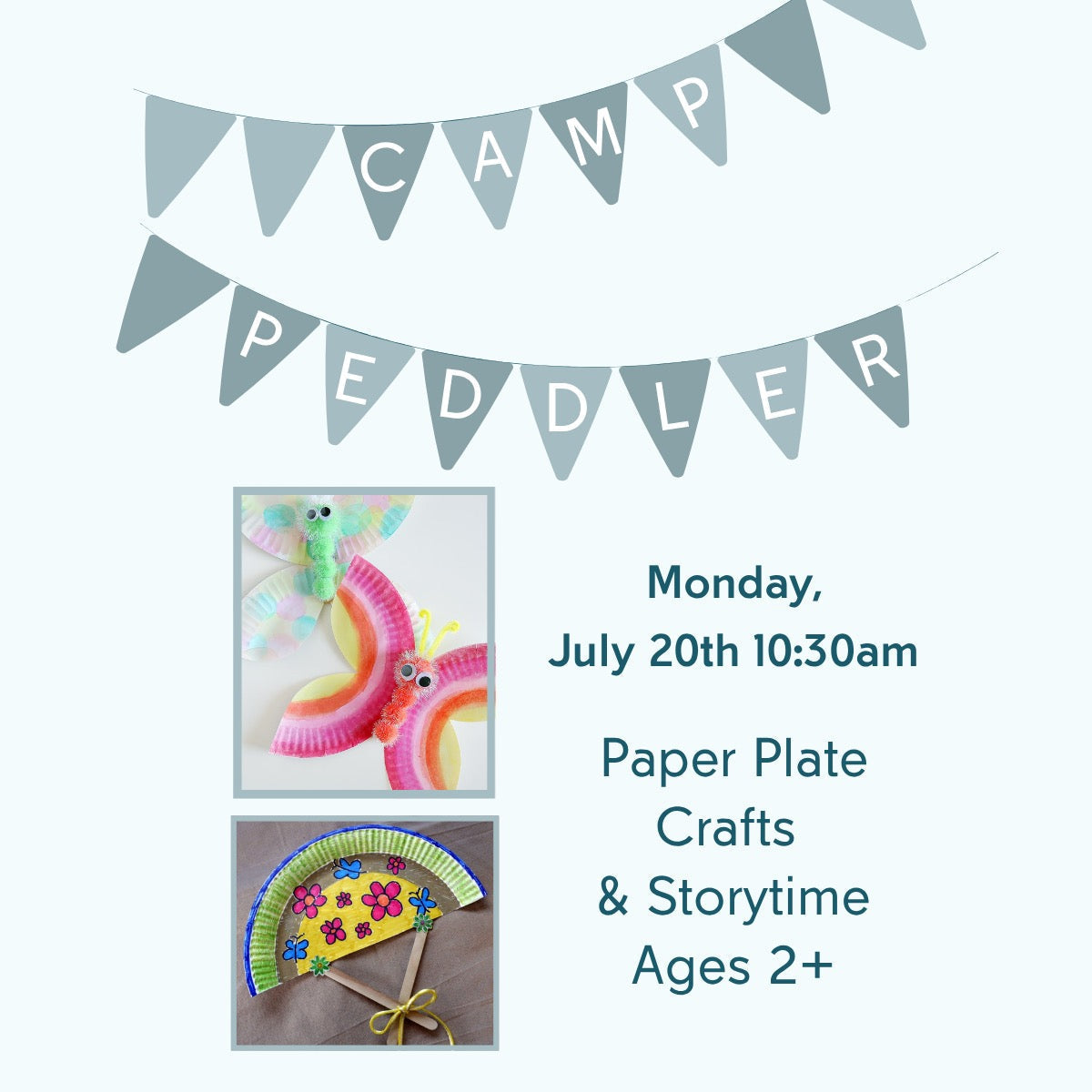 Camp Peddler - Paper Plate Crafts