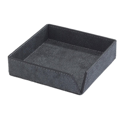 Stingray Cocktail Napkin Box - Charcoal