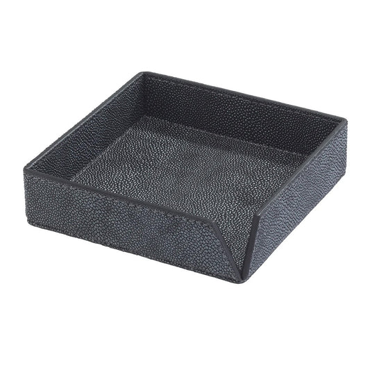 Stingray Cocktail Napkin Box - Charcoal