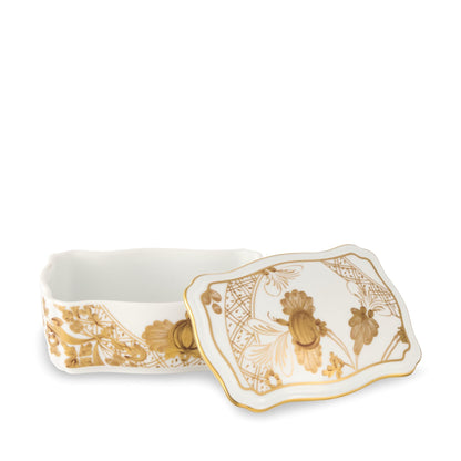 Tesori Collection - Aurum - Large Rectangle Trinket Box 5.7"