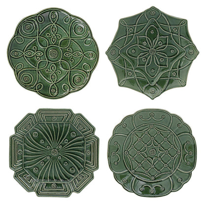 Jardins du Monde - Basil - Salad Plate - Assorted Set/4