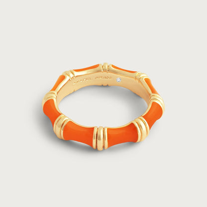 Bamboo - Enameled Ring
