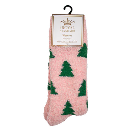 TRS Women's Christmas Tree Cozy Socks  - One Size
