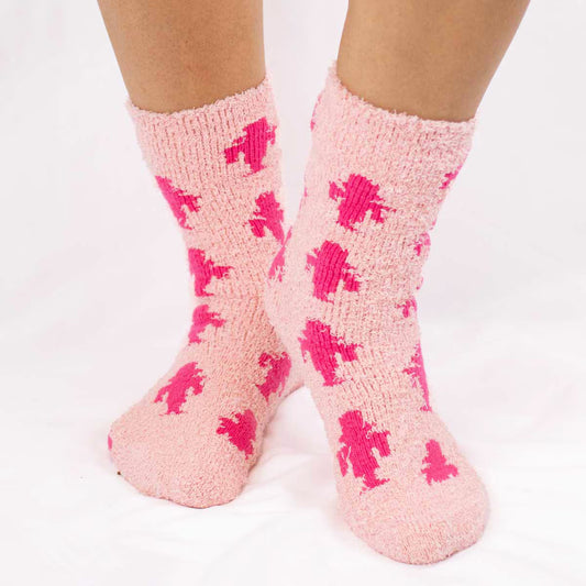 TRS Women's Nutcracker Snuggle Socks - Pink - One Size