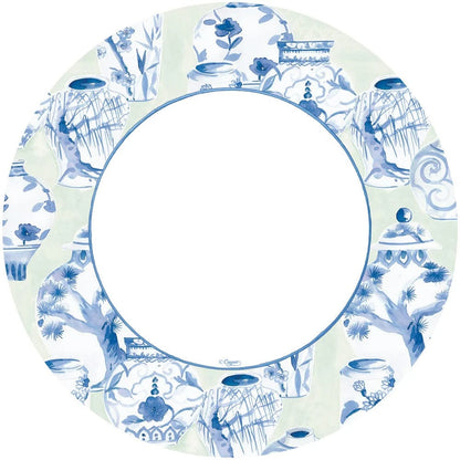 Glazed Porcelain Paper Dinner Plates - Celadon 8pk