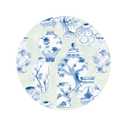 Glazed Porcelain Luncheon Napkin - Celadon
