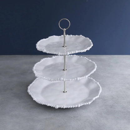 Vida - Alegria - Triple Tiered Server - White