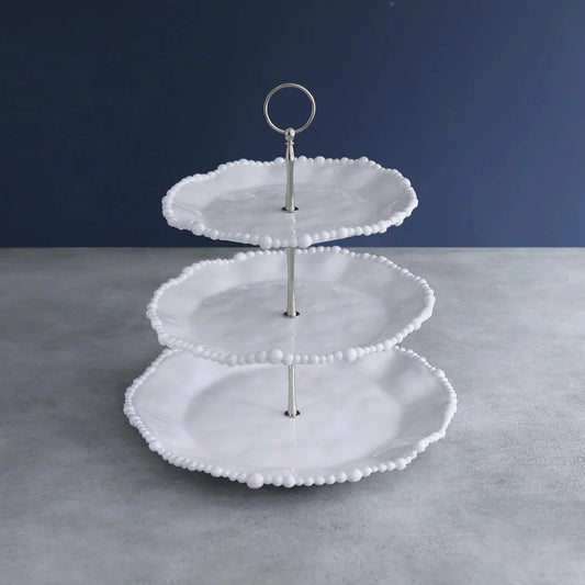Vida - Alegria - Triple Tiered Server - White