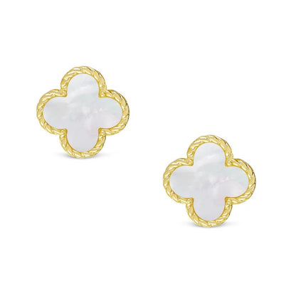 LYN Four Leaf Clover Stud Earrings - MoP (3117E)