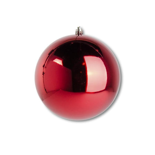 KKI Red Shiny Shatterproof Round Ornament - 5.5"