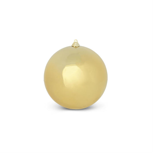 Gold Shiny Shatterproof Round Ornament - 7.5"