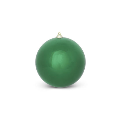 Dark Green Shiny Shatterproof Round Ornament - 7.5"