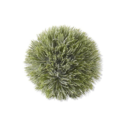 KKI Glittered Snowy Pine Ball 6.25"