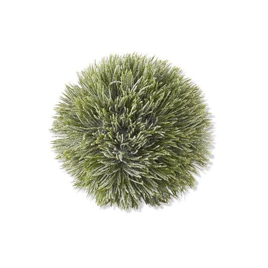 KKI Glittered Snowy Pine Ball 6.25"