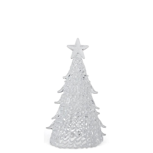 KKI Cut Glass Tabletop Christmas Tree W/Star Top - 4.75"