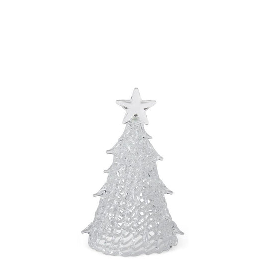 KKI Cut Glass Tabletop Christmas Tree W/Star Top - 3.75"