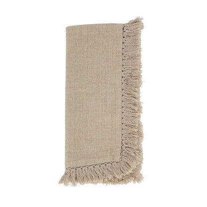 SRO Natural Stonewashed Fringe Napkin