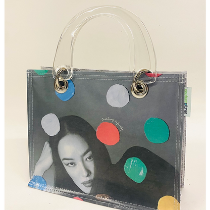 CPT Coco Tote - LV Kusama - Clear Lucite Handles