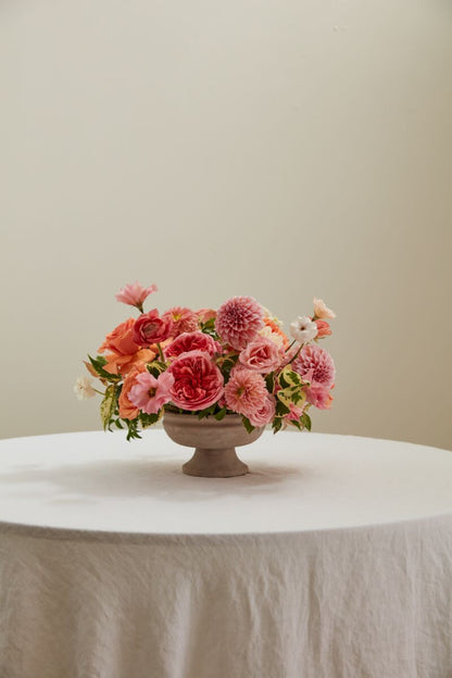 Winnie Compote Vase - Light Pink - Small - 7" X 4"