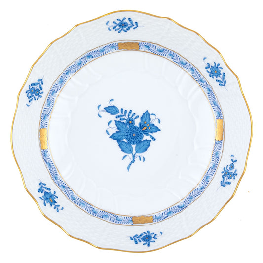 Chinese Bouquet - Blue - Scalloped Dinner Bowl
