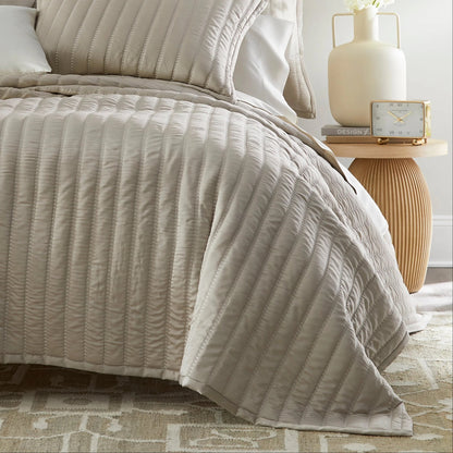 Urban Bamboo Quilted Coverlet - Mushroom - King - 112" X 98"