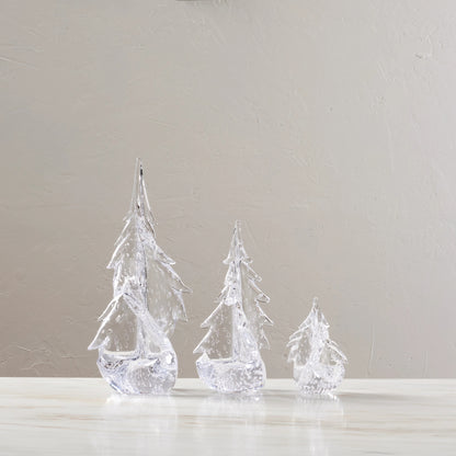 Simon Pearce Glass Evergreen Tree - Bubble Twist Collection