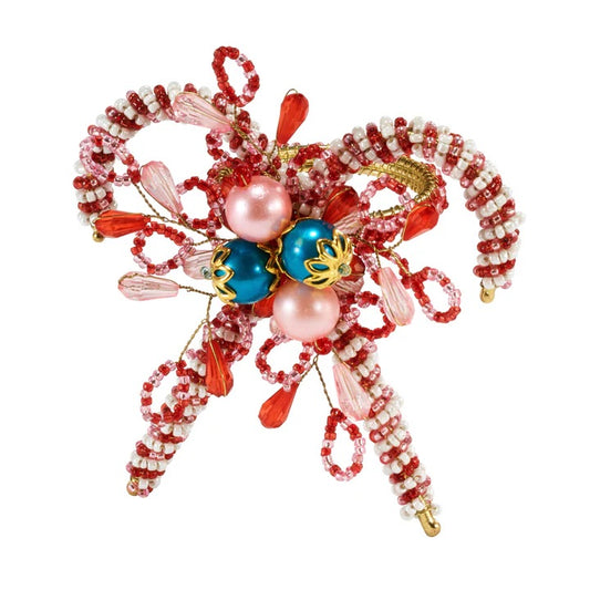 BDL Pink Candy Cane Napkin Ring